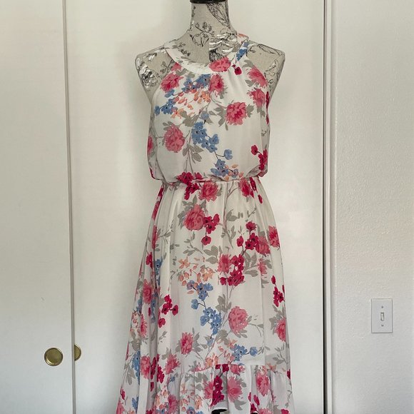 Elle Floral Waterfall dress - Picture 1 of 3